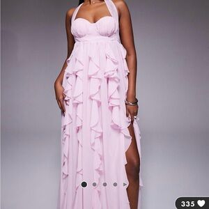 ASOS Luxe halter maxi dress - Lilac